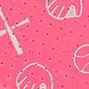 Neon Pink w/White Pattern 