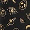 Solid Black w/Gold Pattern