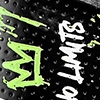 Solid Black w/“STAY REAL” Green Pattern