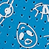 Sky Blue w/White Pattern