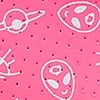 Neon Pink w/White Pattern